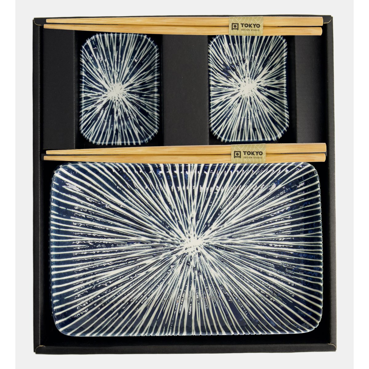 Coffret service sushi - 6 pièces bleu, TOKYO DESIGN STUDIO