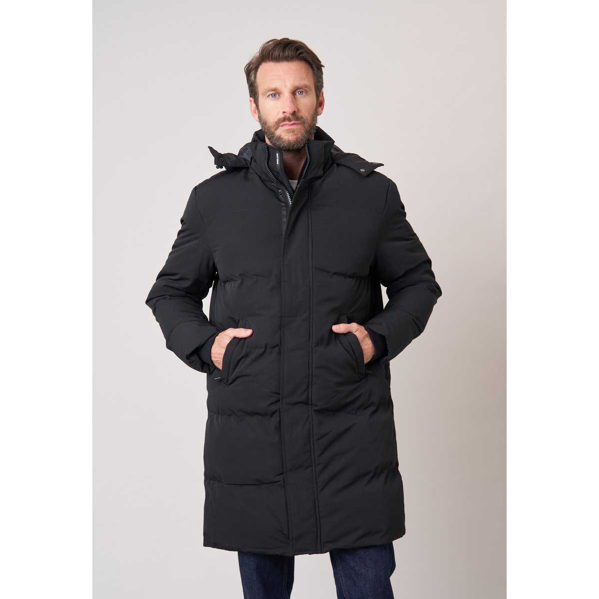 Parka longue homme décontractée ALPINE black, DEELUXE