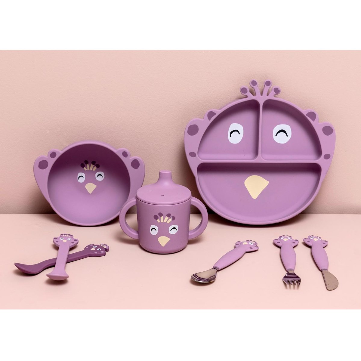 Bol en silicone avec ventouse violet, TRIXIE