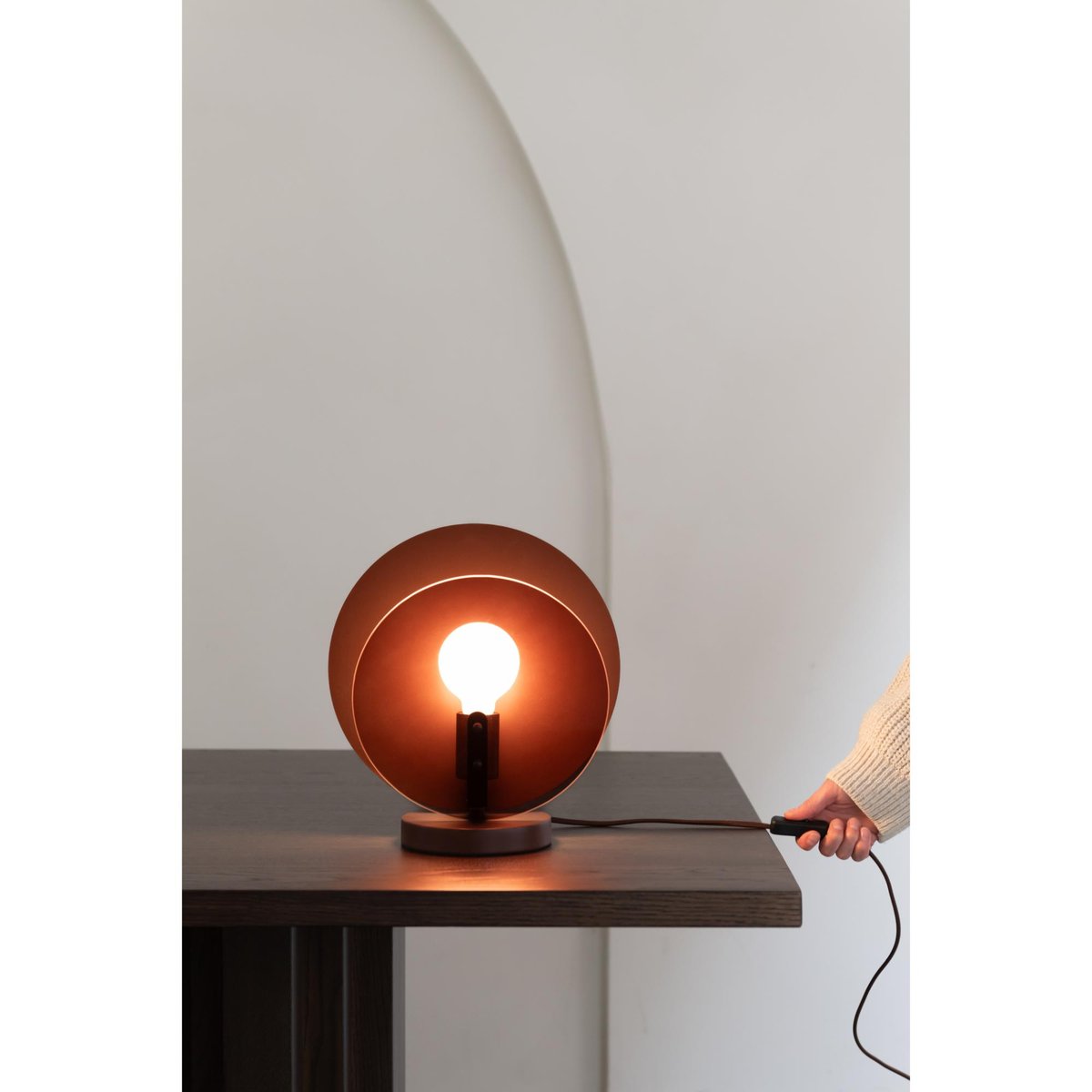 Lampe À Poser Métal TOLEDO marron, IT'S ABOUT ROMI
