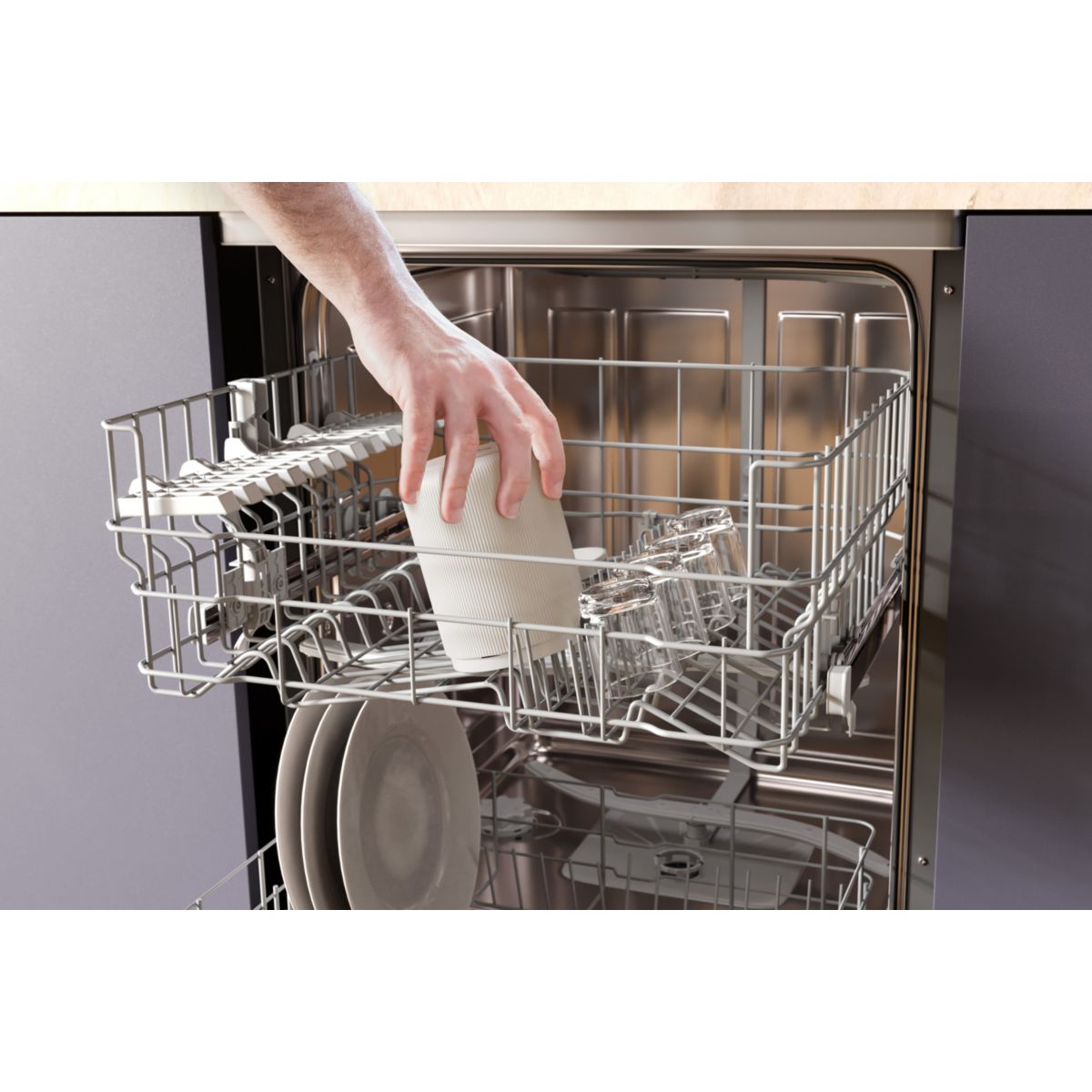 Bac à marc à mar blanc pour baristina couleur unique, PHILIPS