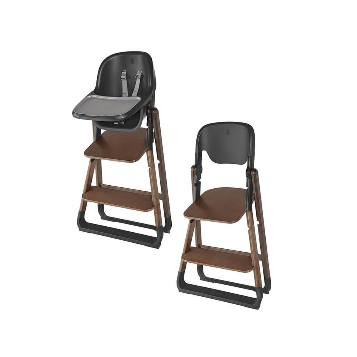 Pack chaise Evolve + siège bébé bois foncé, ERGOBABY