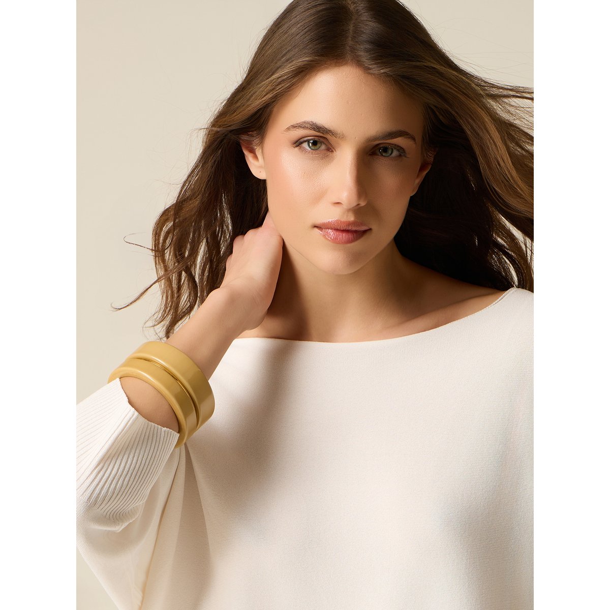 Pull sans coutures blanc, OLTRE