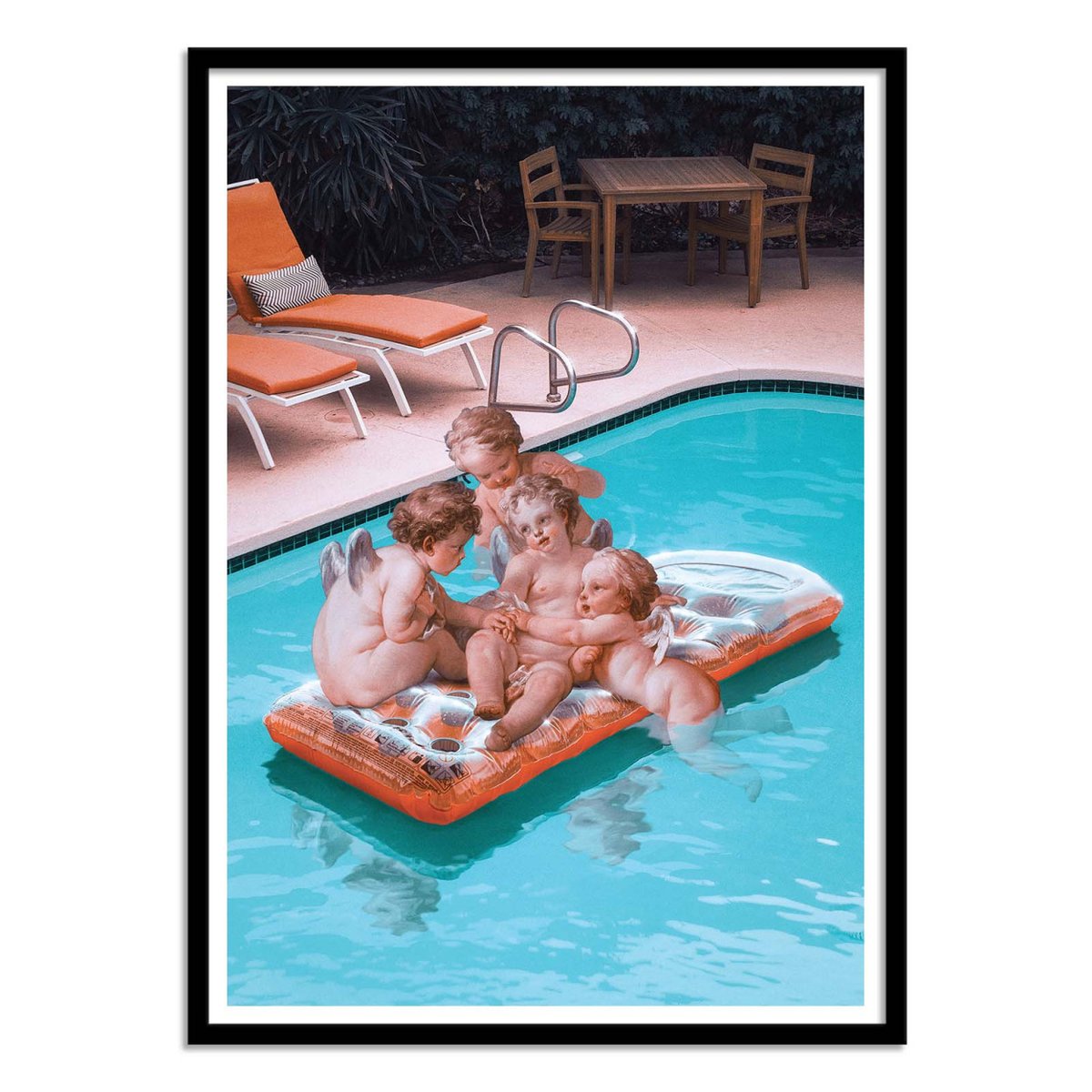 Affiche d'art - Pool Angels - Jonas Loose couleur unique, WALL EDITIONS