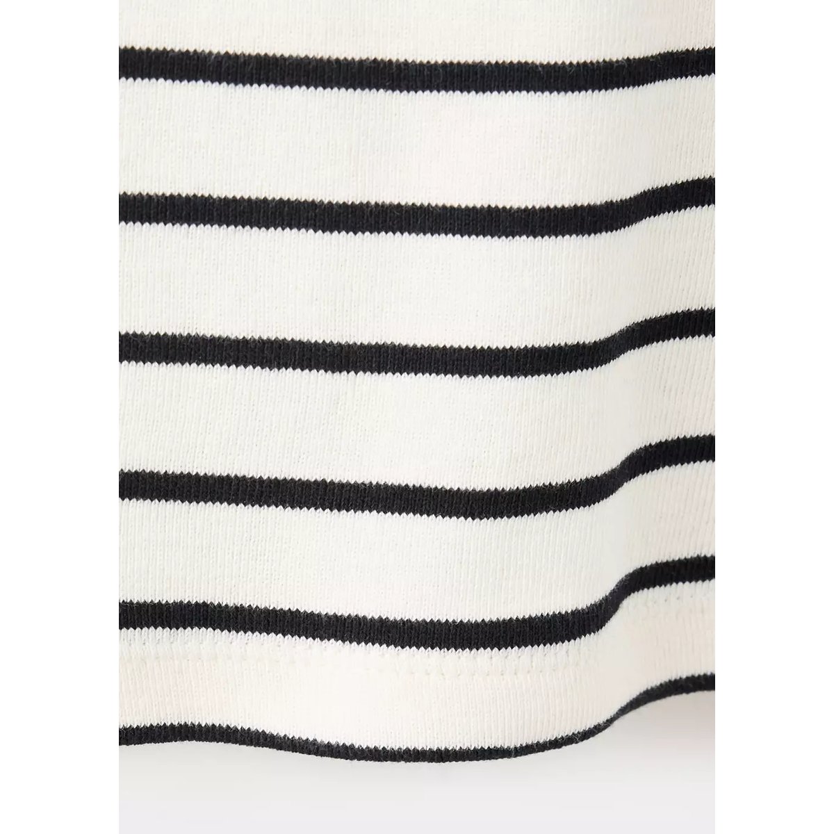 T-shirt coton liserés contrastants noir, MANGO