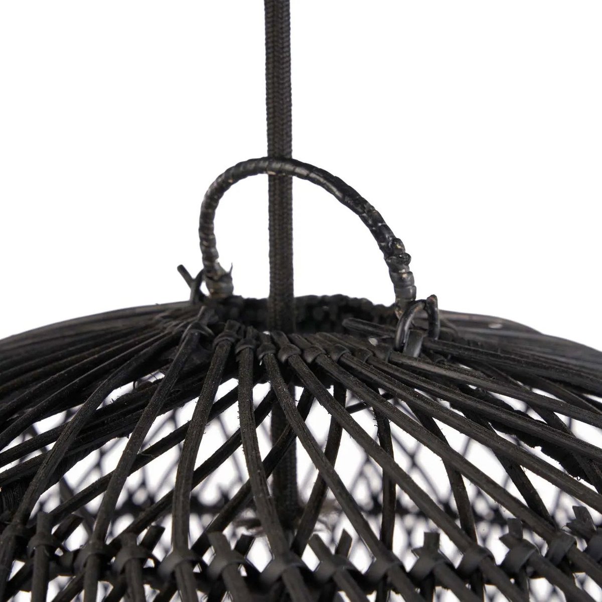 Suspension en rotin BUBBLE noir, BAZAR BIZAR