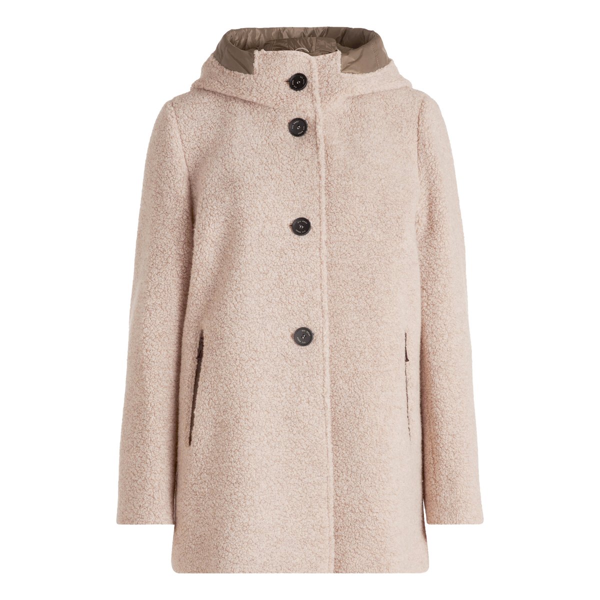 Veste en laine à capuche light sand, GIL BRET