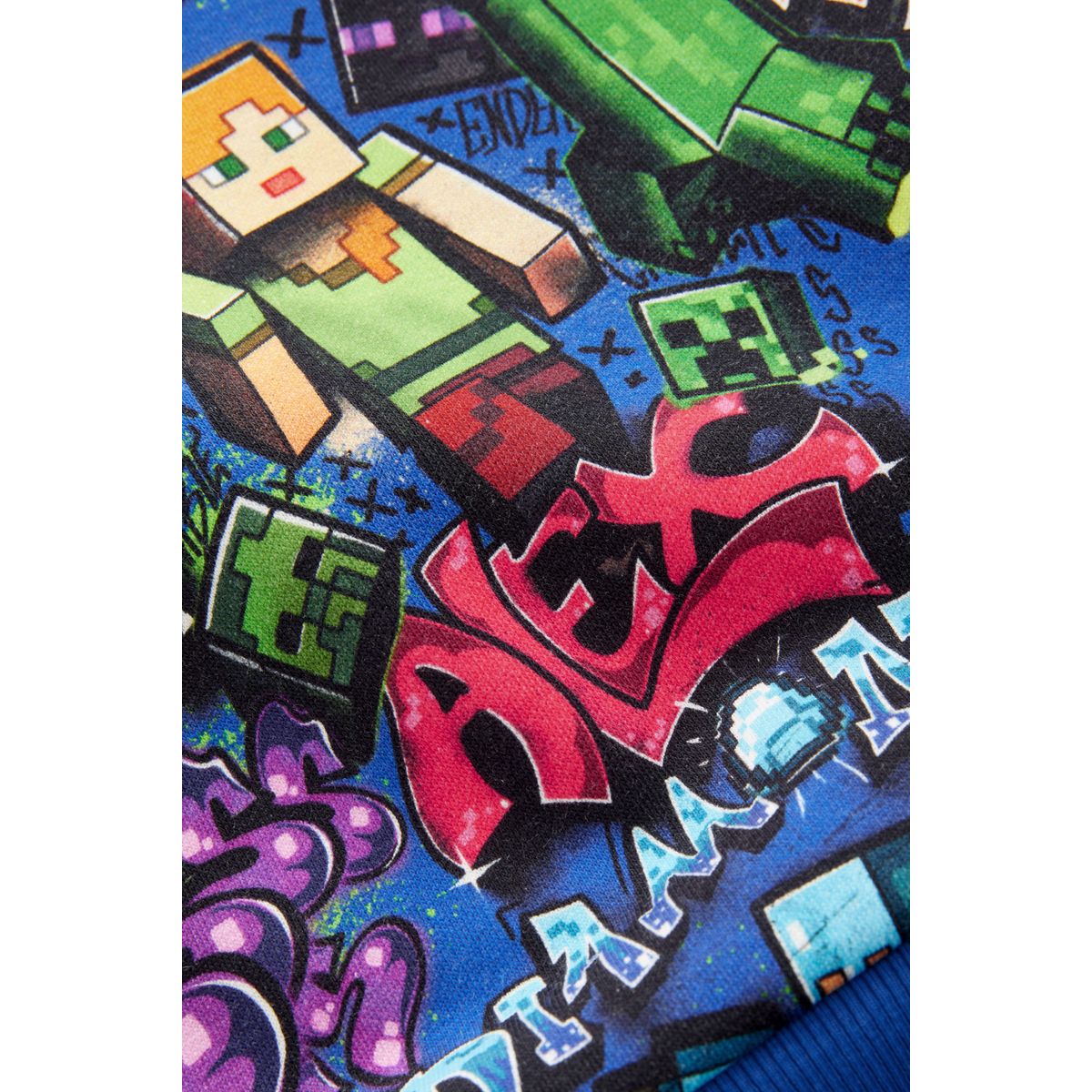Sweat à capuche minecraft bleu cobalt, NEXT