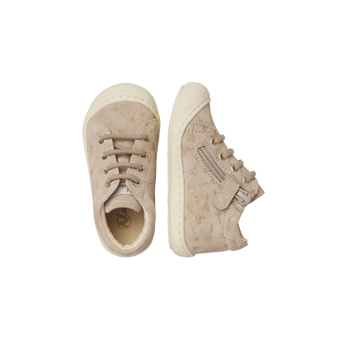 Chaussures premiers pas en suède COCOON beige-, NATURINO