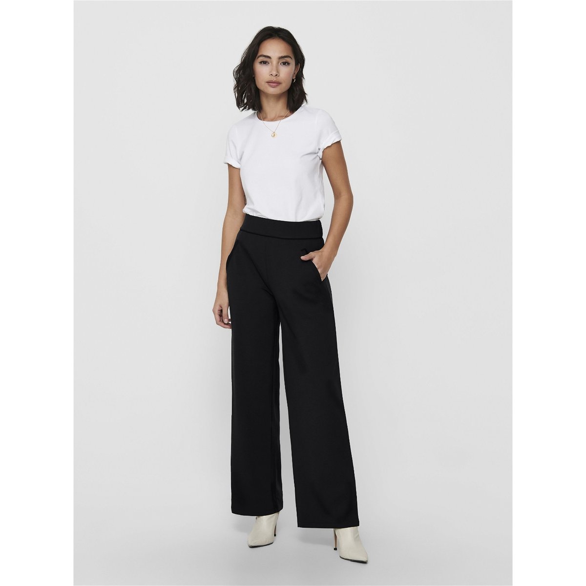 Pantalon À Jambe Large black 1, JDY
