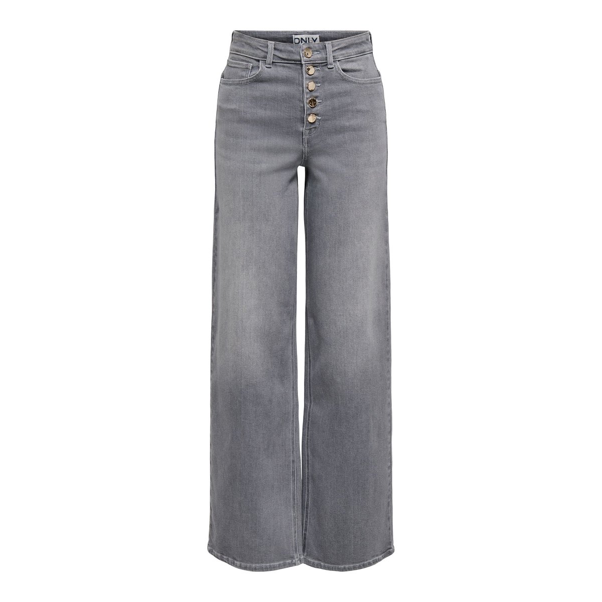 Jean À Jambe Large light grey denim, ONLY