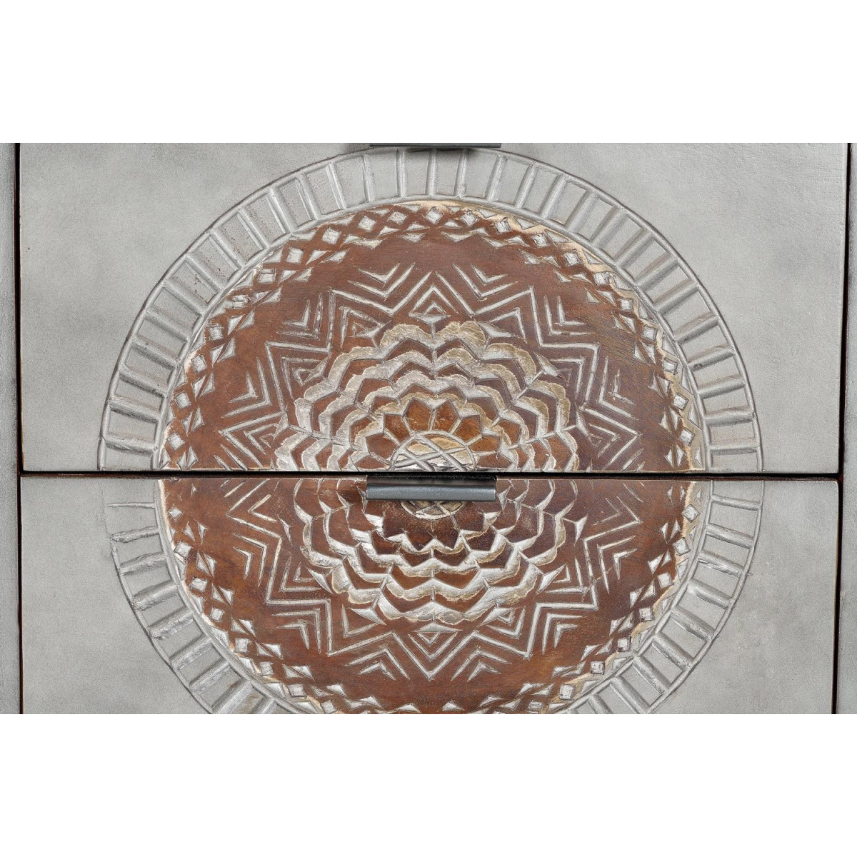 Chiffonnier 4 tiroirs - QUIRINE gris, DECORATION D’AUTREFOIS