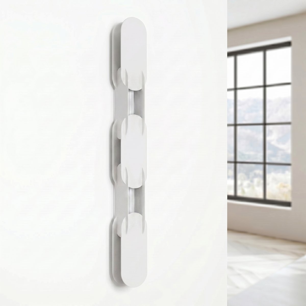 Applique murale Acier Blanc LED 1 Chain blanc, EDEN