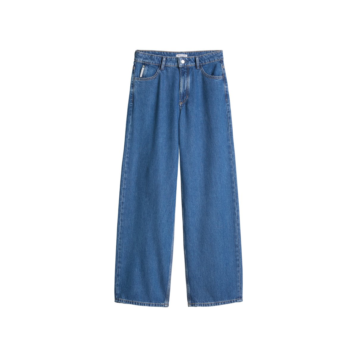 Jeans modèle Tomma large en mélange de lyocell sans stretch bleu moyen, MARC O’POLO DENIM