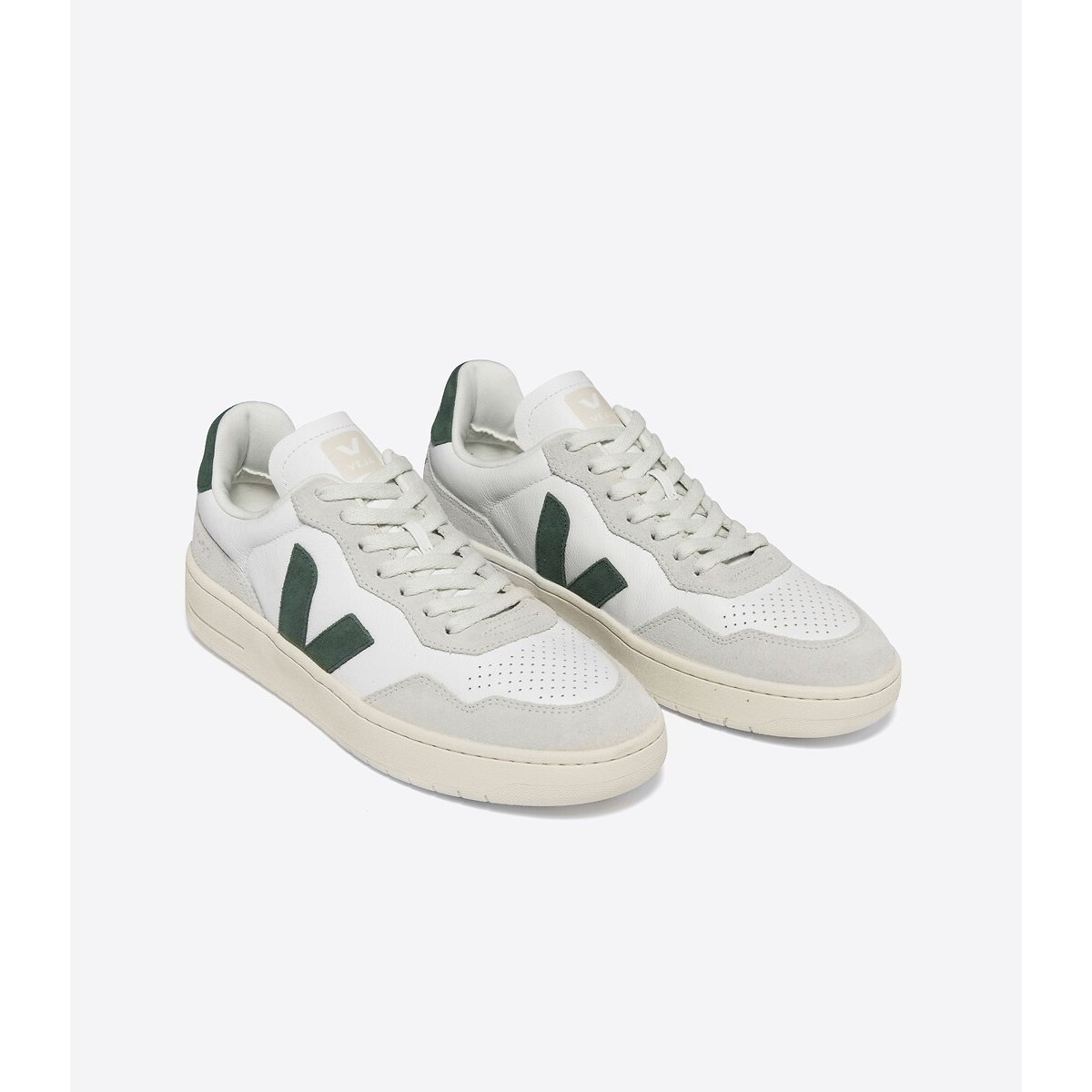 Baskets V-90 blanc/vert, VEJA