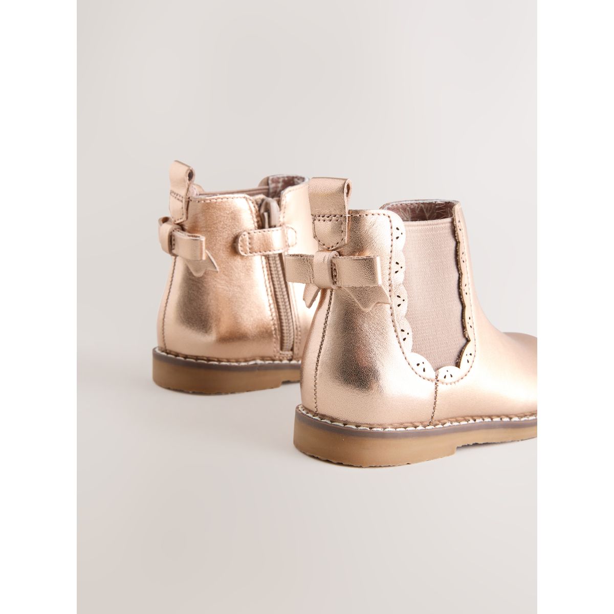 Bottines chelsea or rose, NEXT