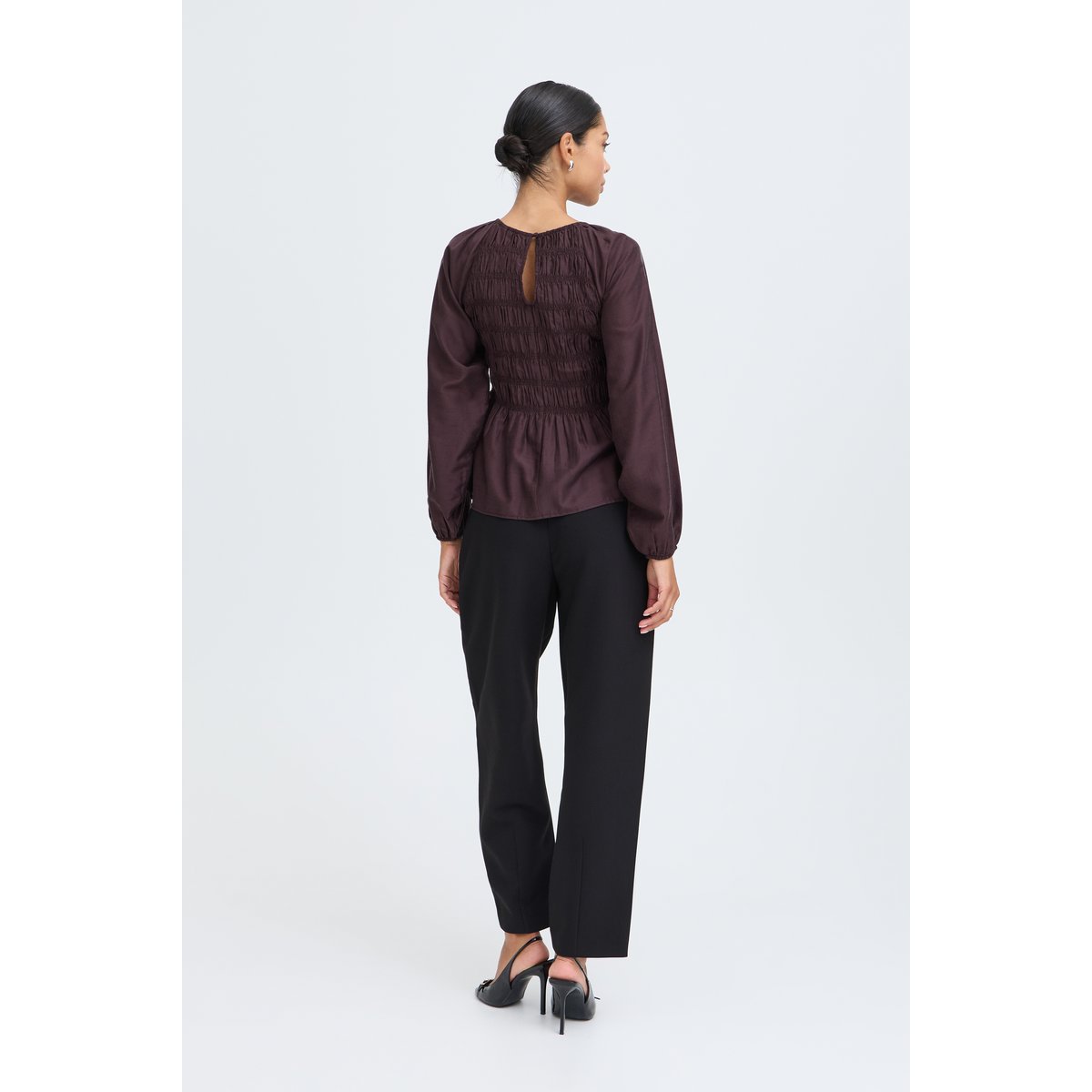 Blouse à manches longues bordeaux fudge, B.YOUNG