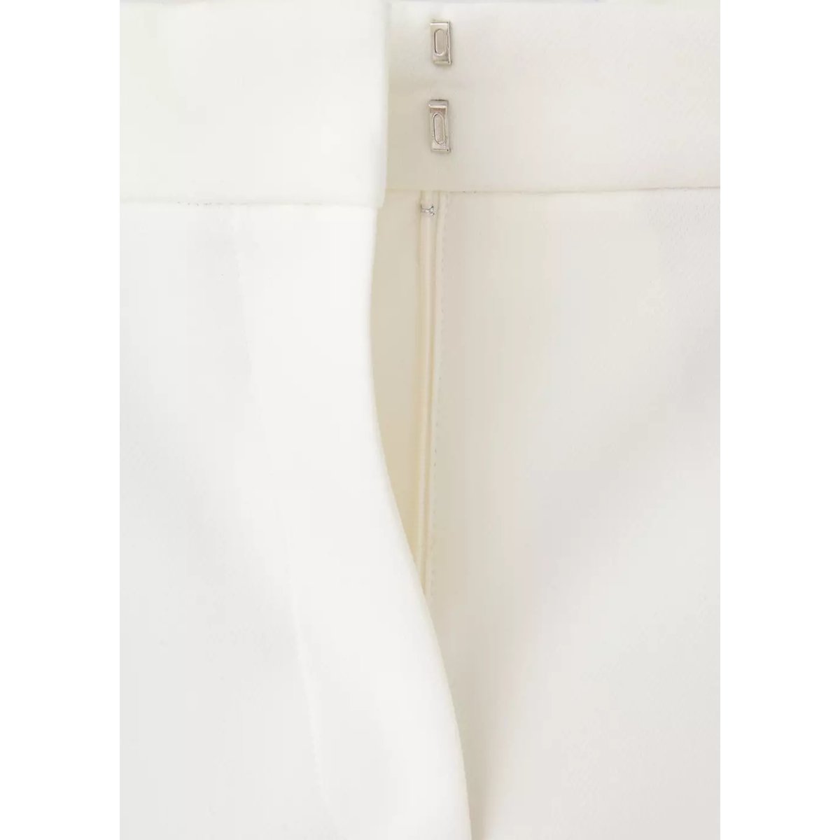 Pantalon droit pinces blanc cassé, MANGO