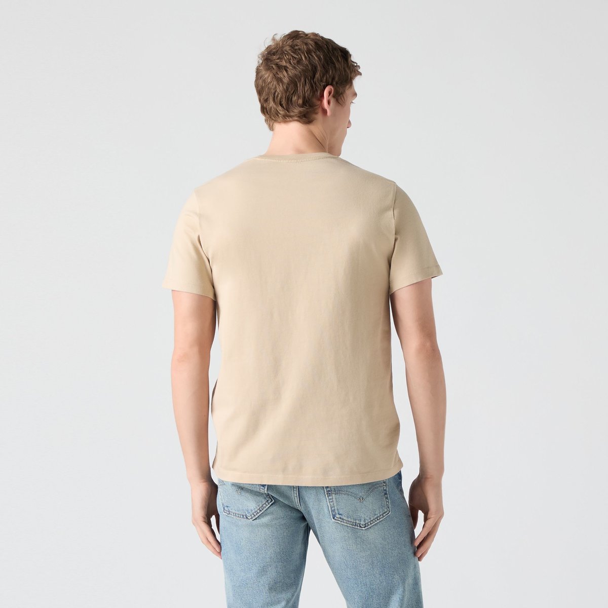 T-shirt Original logo Housemark beige - white pepper, LEVI'S