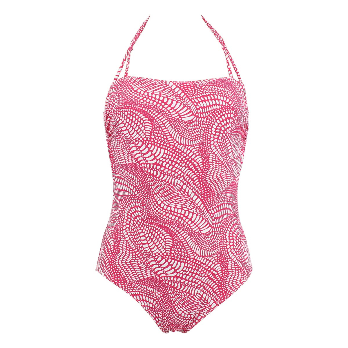 Maillot 1 pièce Bustier Ela framboise, JANINE ROBIN