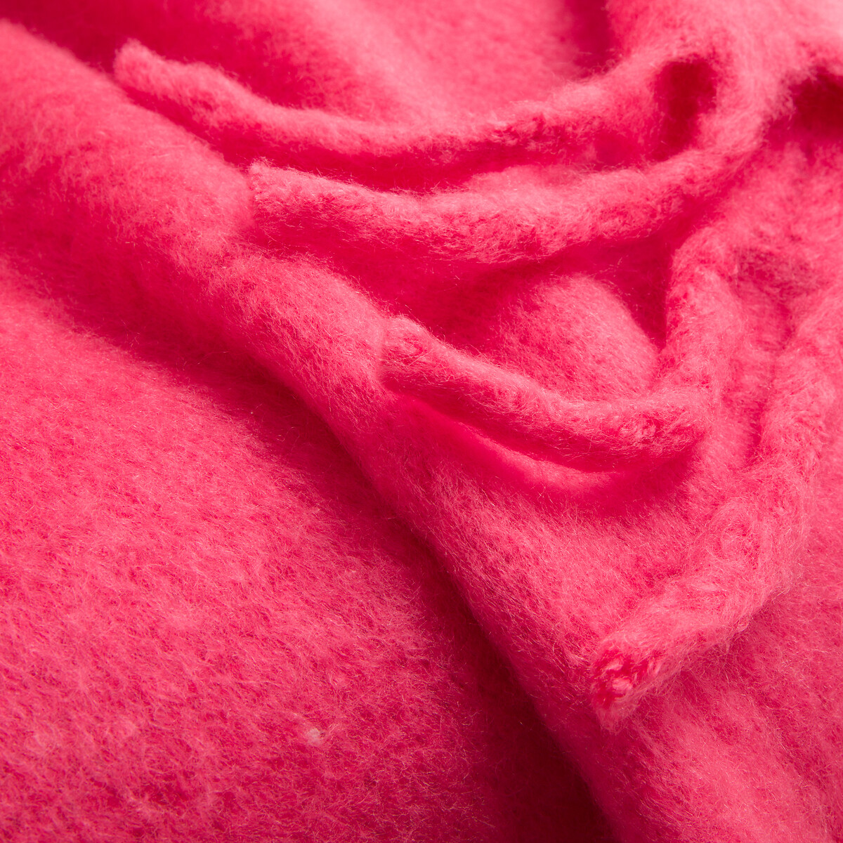 Plaid frangé, Basalm rose, LA REDOUTE INTERIEURS