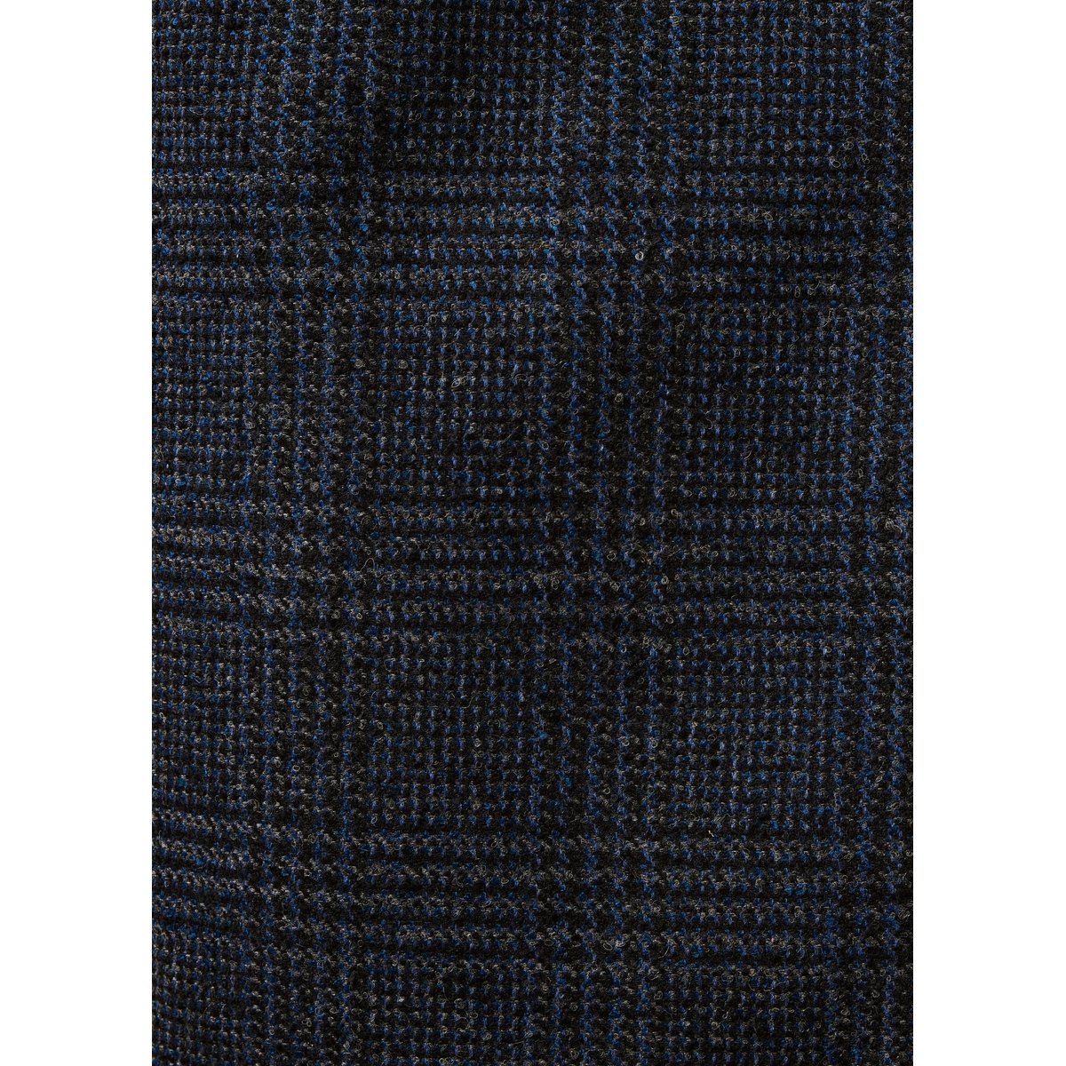 Manteau bleu manches longues à carreaux bleu, LA FEE MARABOUTEE