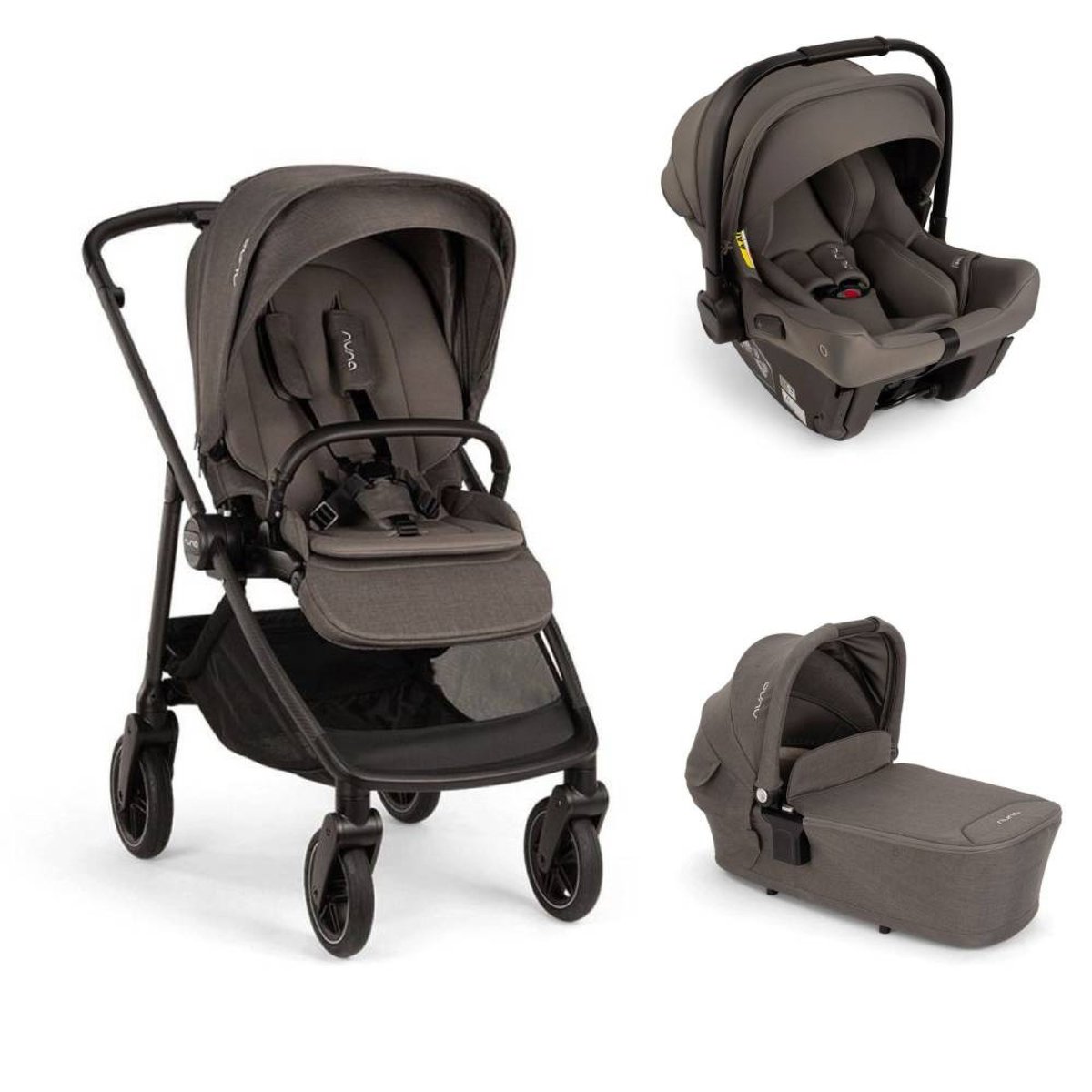 Pack poussette trio Swiv + Pipa Urbn gris, NUNA