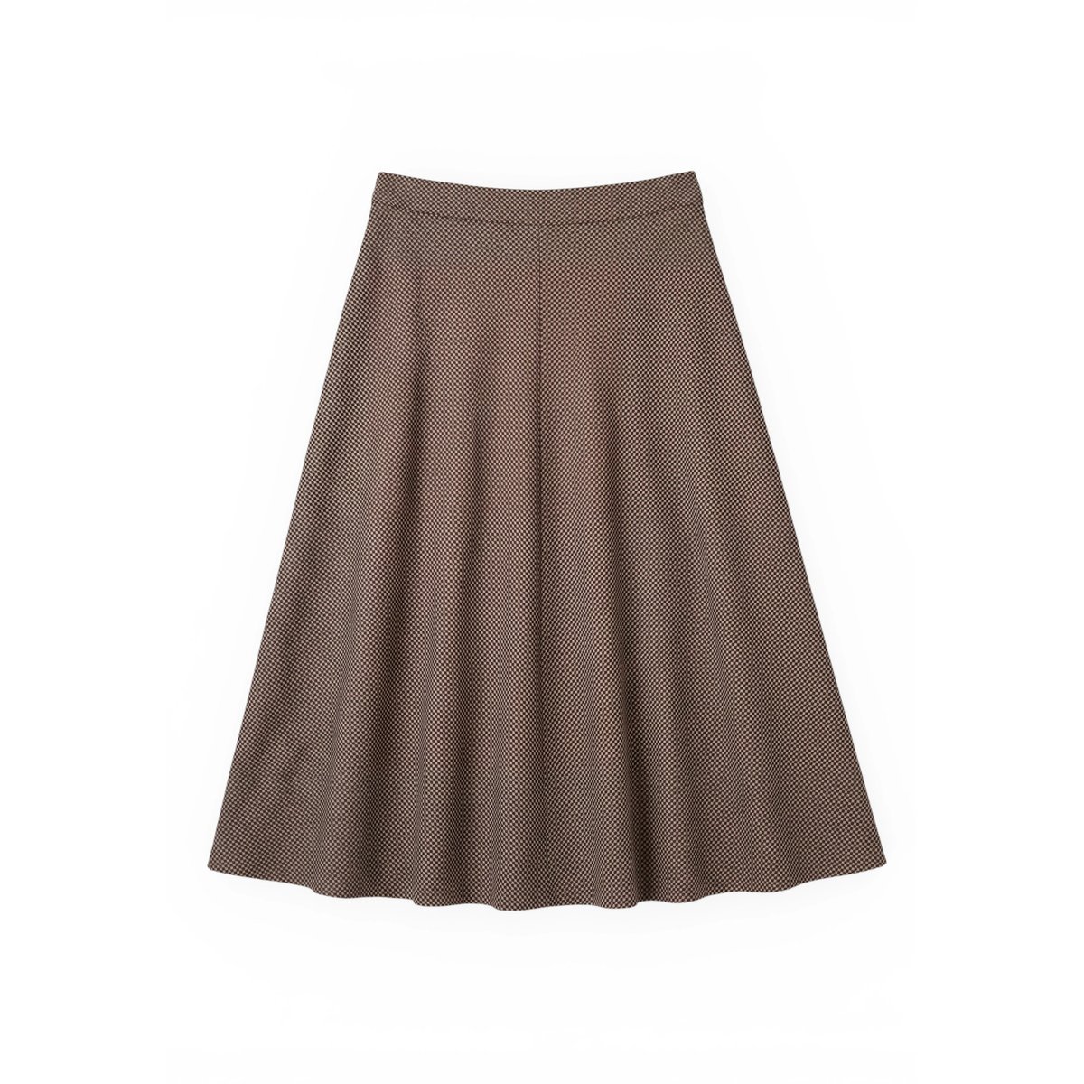 Jupe de coupe trapèze à motifs beige/brown, ZERO