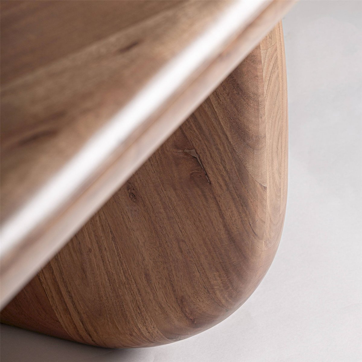 Table à manger en bois d'acacia contemporaine marron, RECOLLECTION