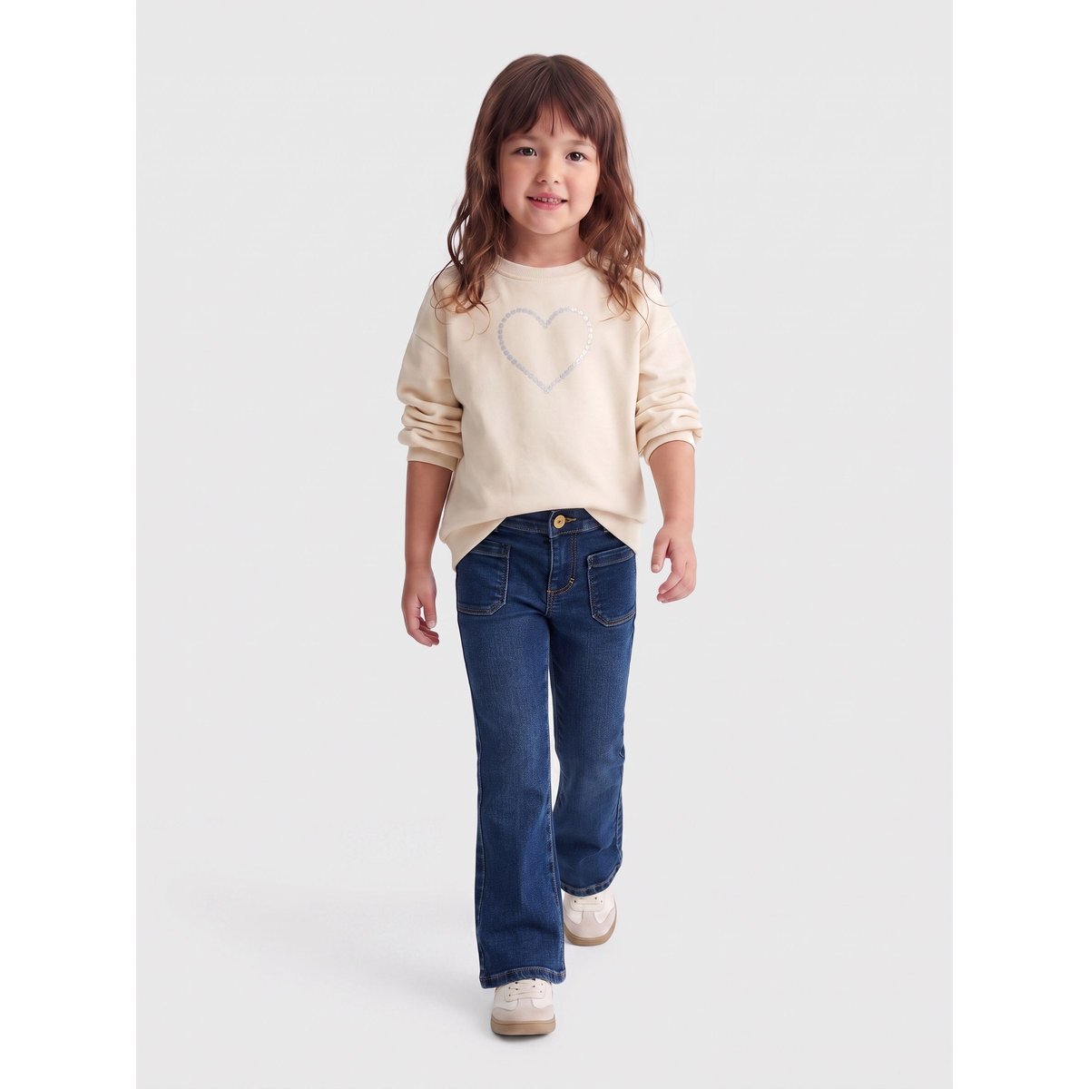 Jean Flared medium blue denim, KIDS ONLY