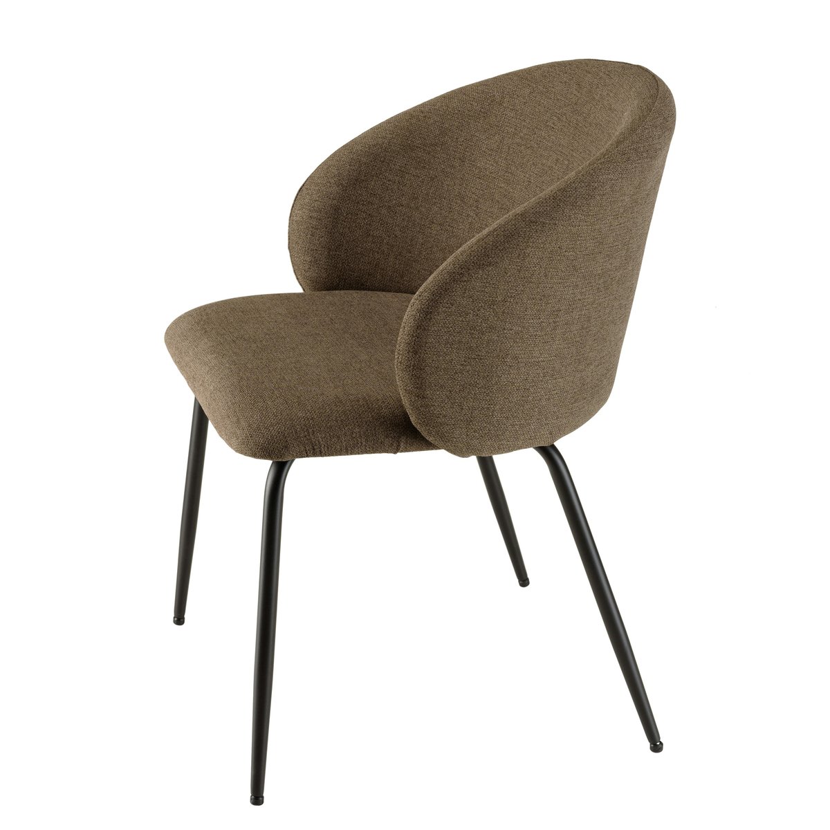 Chaise style cabriolet tissu marron (lot de 2) TIM marron, PIER IMPORT