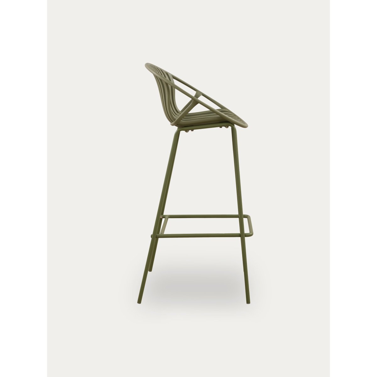 Tabouret Plastique - BAROW vert, KENAY