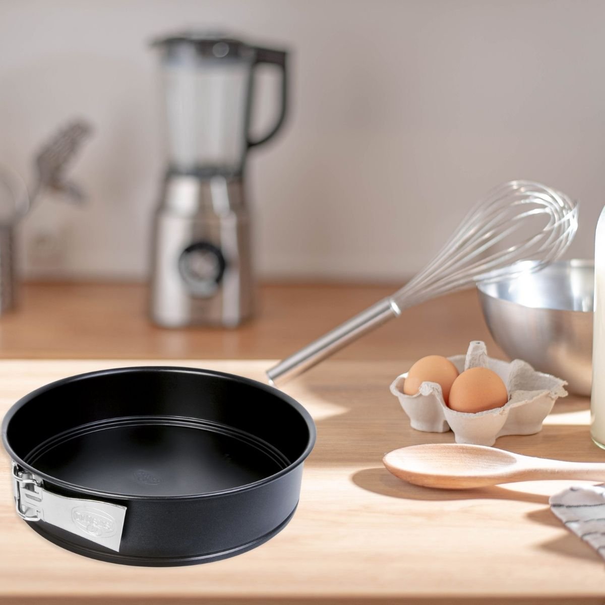 Lot de 2 moules à manqué 28/28 cm en acier TRADITION noir, DR OETKER