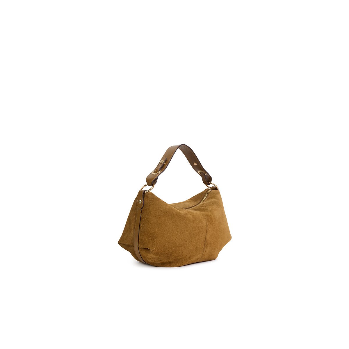 Sac besace en cuir suède, HERA tabac, NAT & NIN