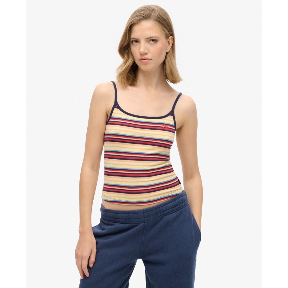 Caraco Athletic Essentials rayures rouge soda pop, SUPERDRY