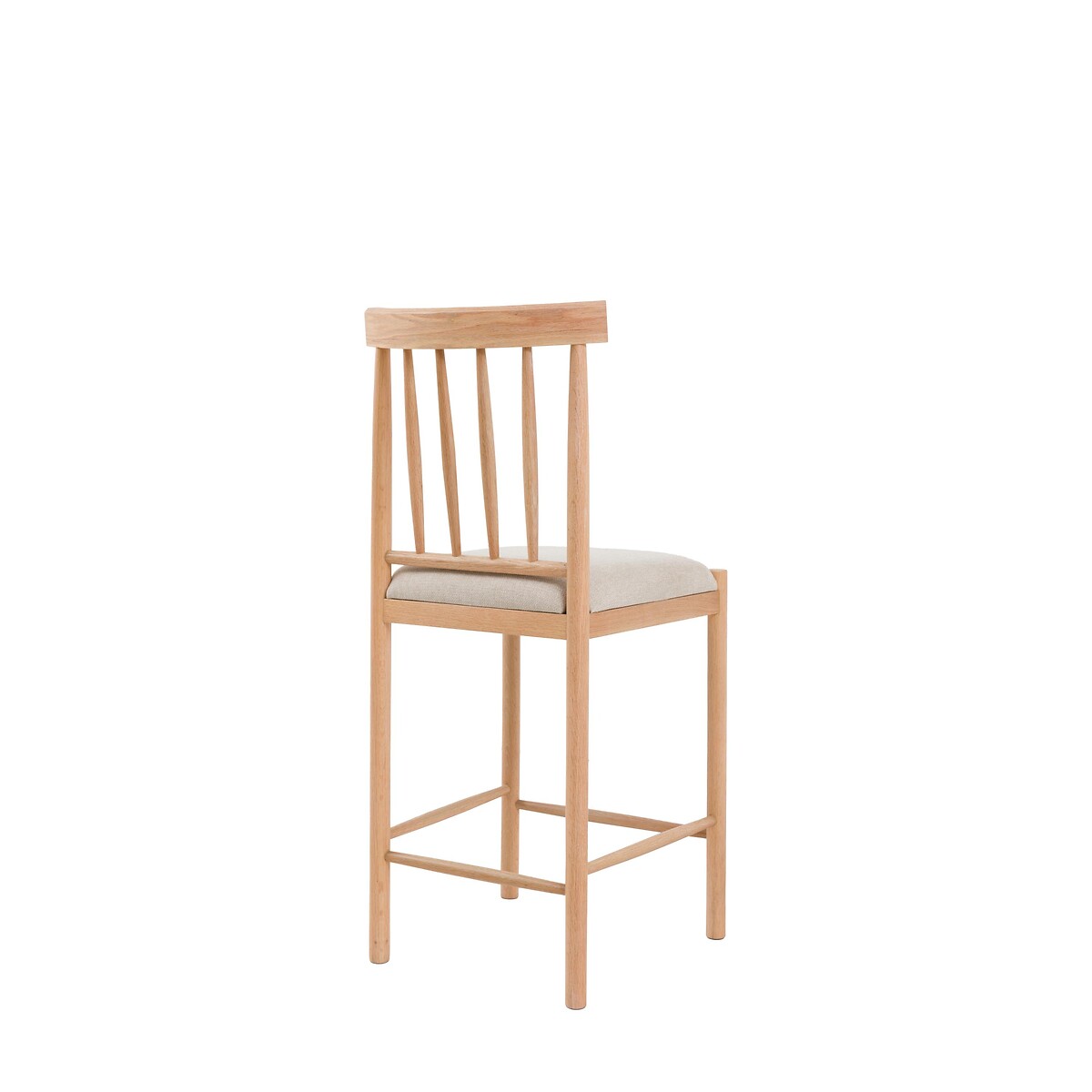 Set of 2 Ende Upholstered Bar Stools oak, ÉDITÉ
