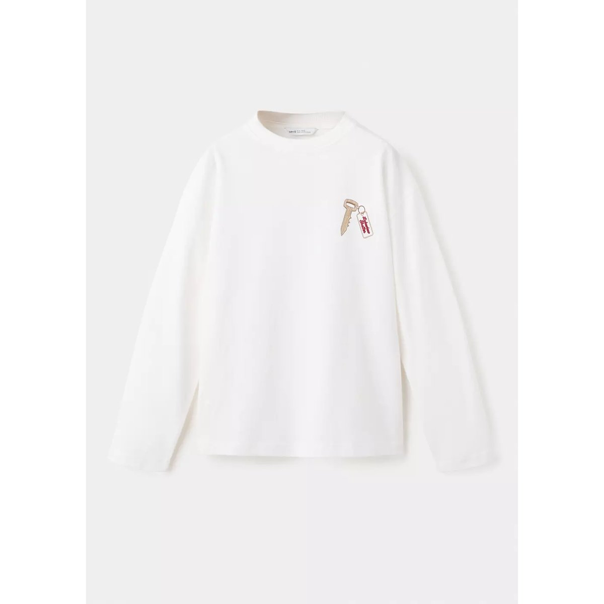 T-shirt oversize imprimé blanc cassé, MANGO KIDS