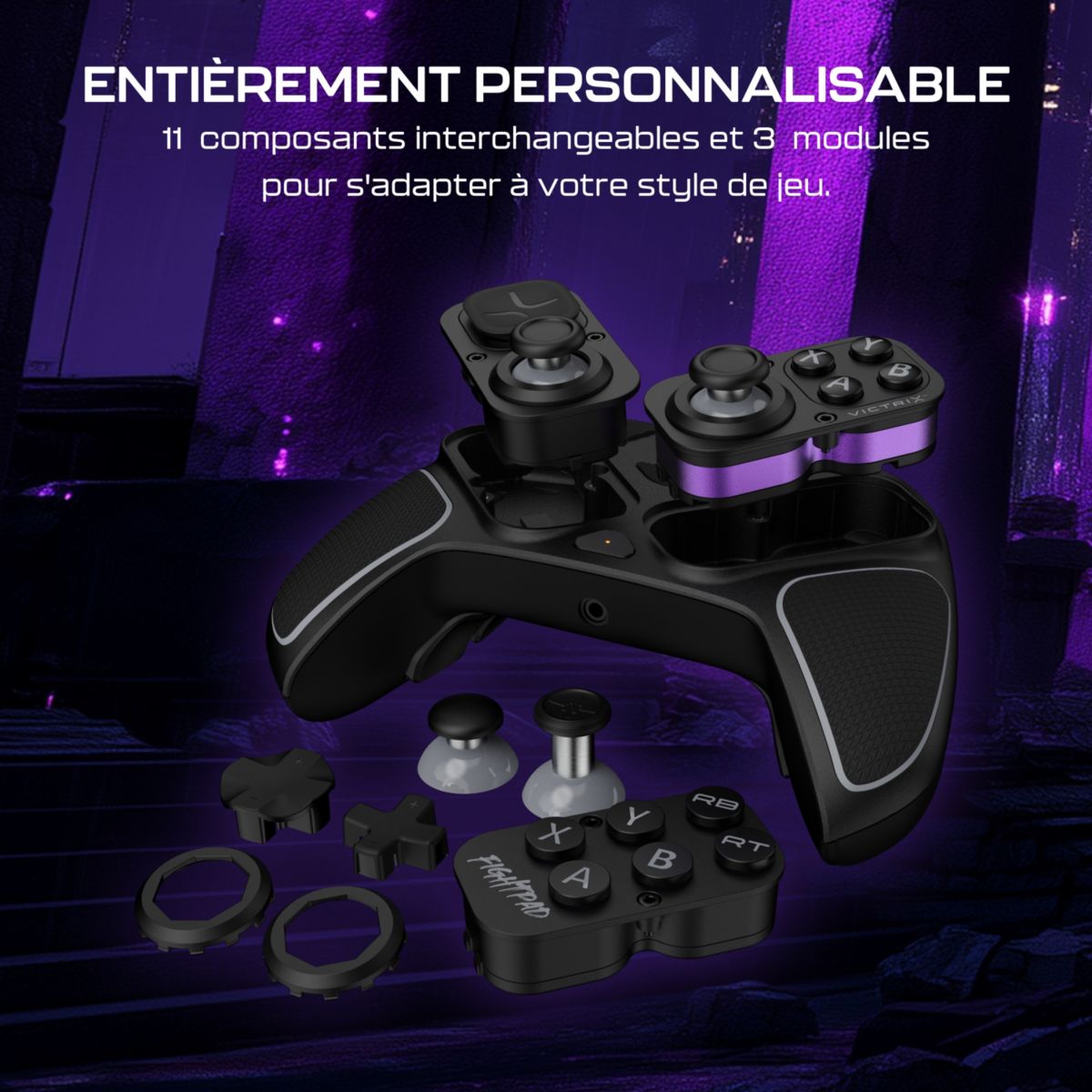 Manette Victrix Pro BFG Reloaded Noir couleur unique, TURTLE BEACH