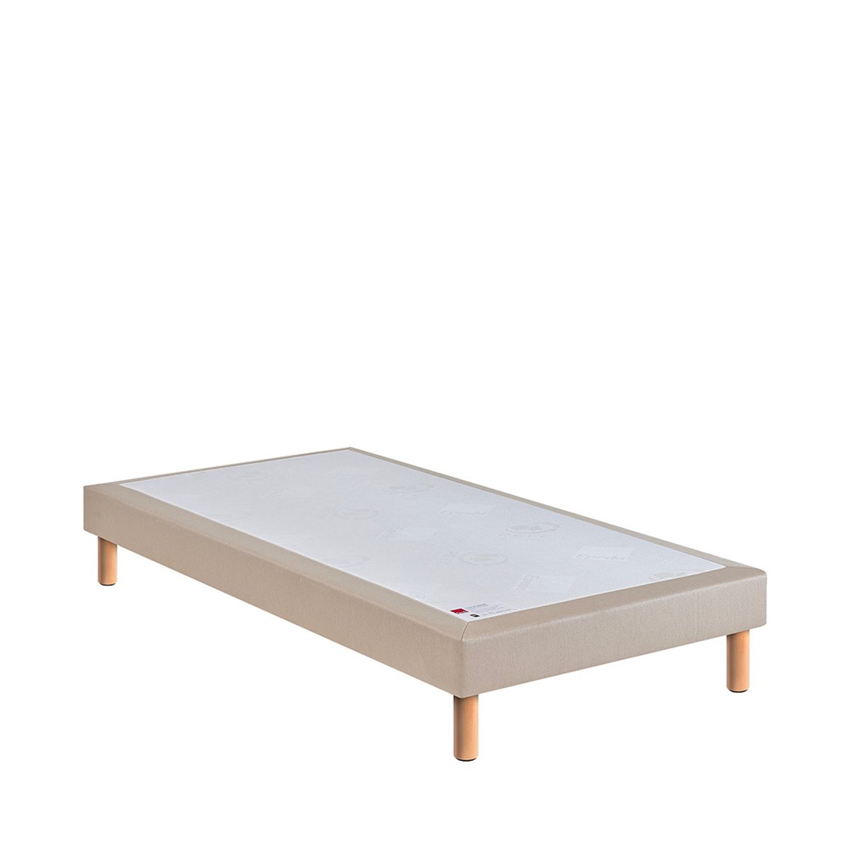 Sommier tapissier 90x190cm- MÉDIUM EGÉRIE beige, EPEDA