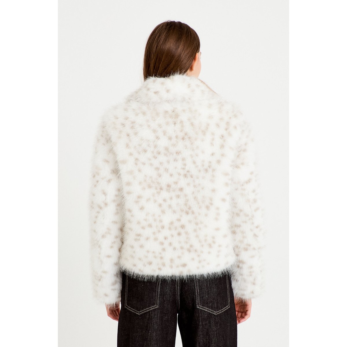 Veste oversize col tailleur beige, CACHE CACHE