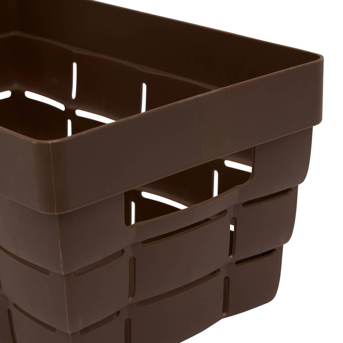 Panier rectangulaire COCOA marron, 5FIVE SIMPLY SMART