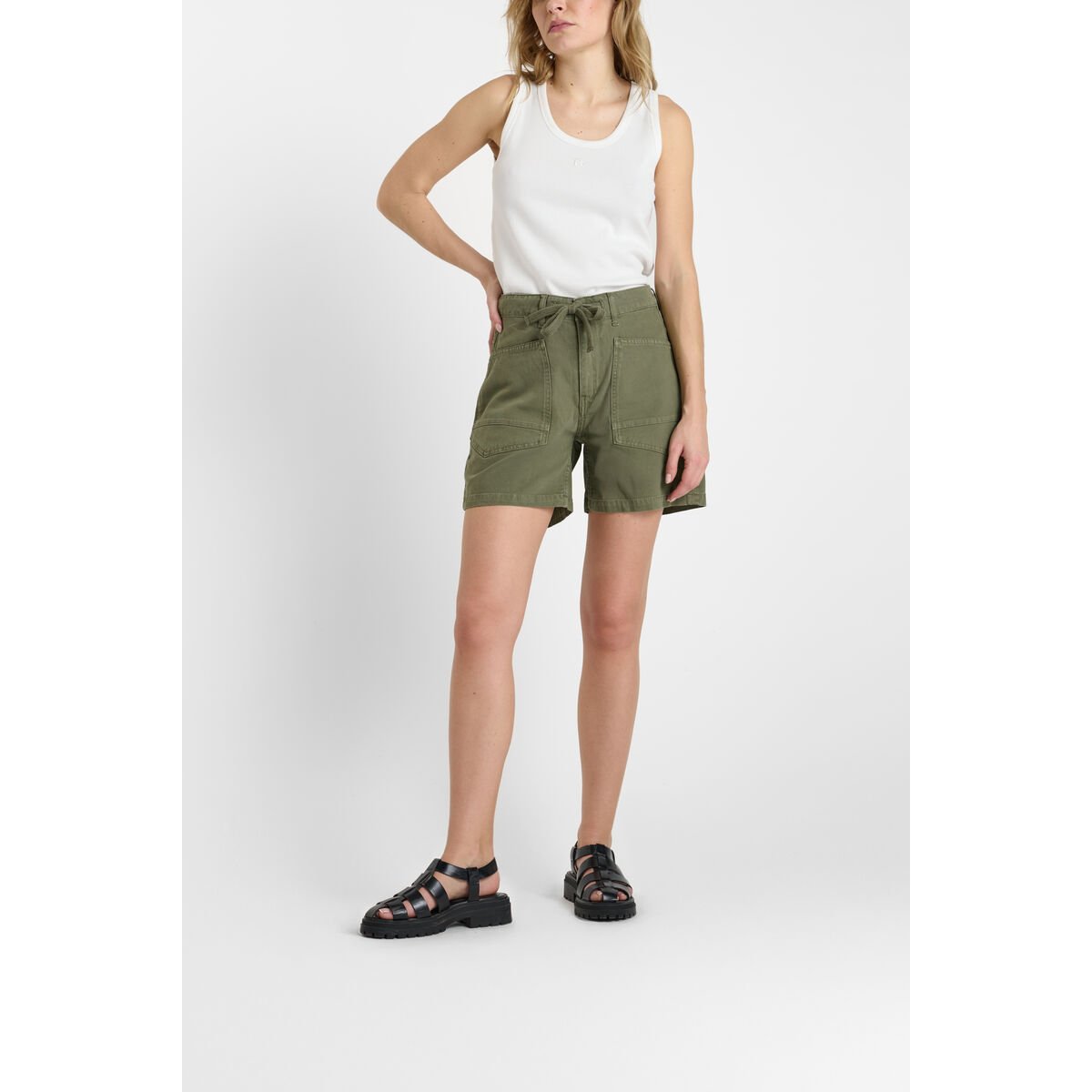 Short en jeans MADO pesto, LE TEMPS DES CERISES