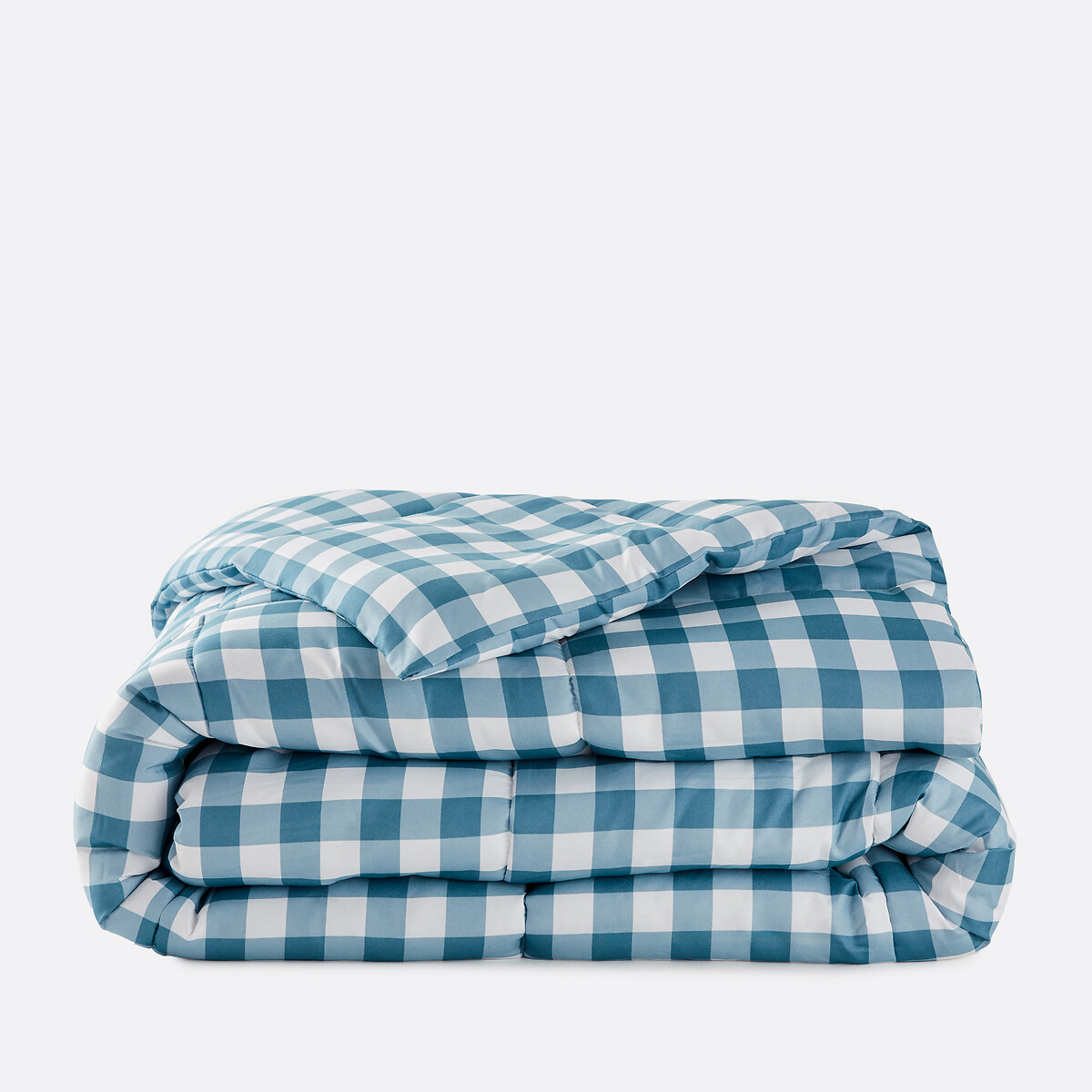 Synthetisch dekbed, Uda geruit blauw, LA REDOUTE INTERIEURS