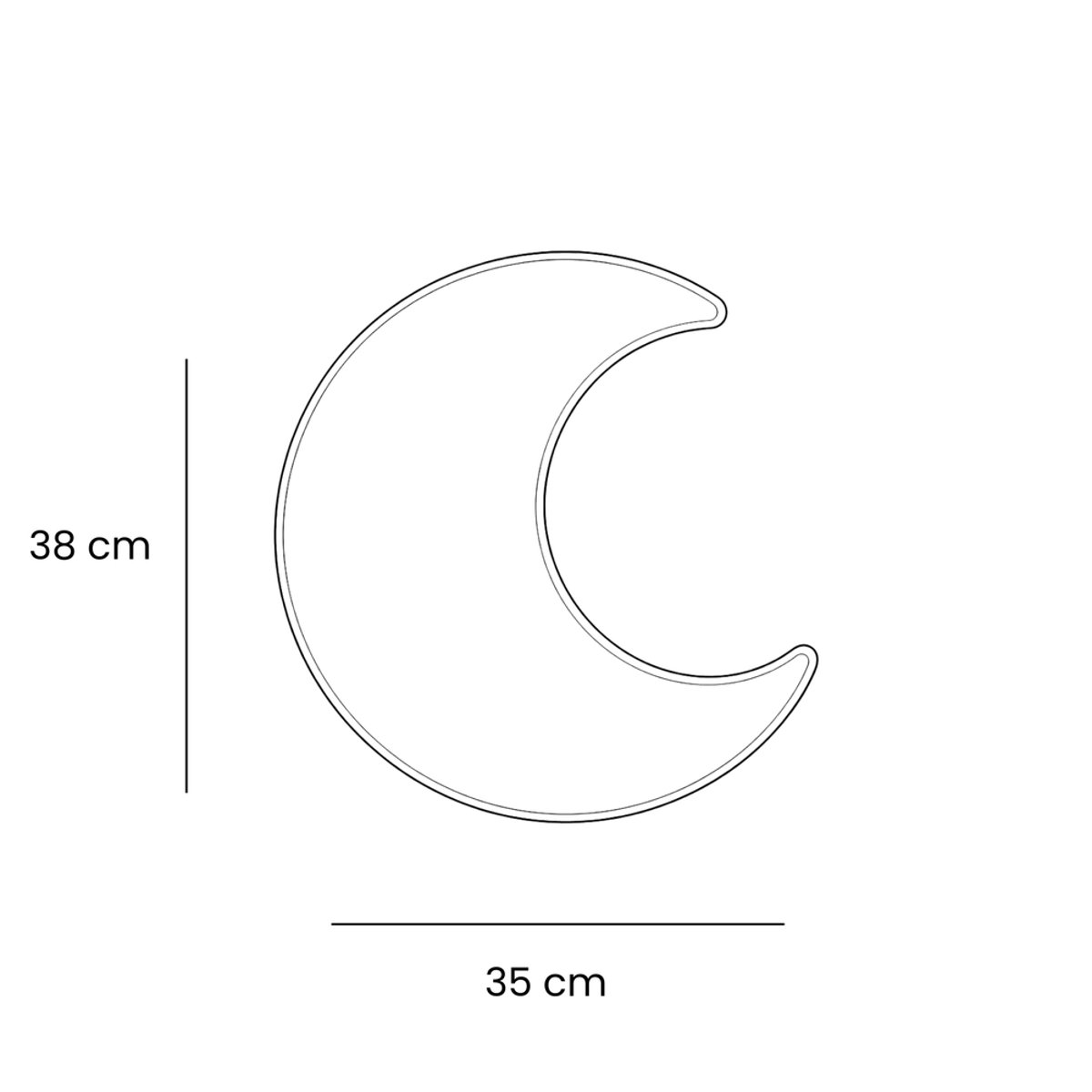 Coussin Lune Doux Chambre Bébé BOUCLE blanc, MEOW BABY