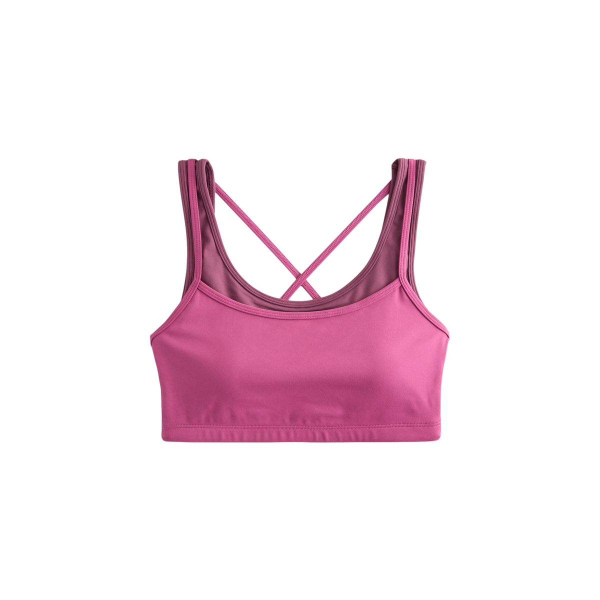 Soutien-gorge sport superposé à dos croisé rose, NEXT
