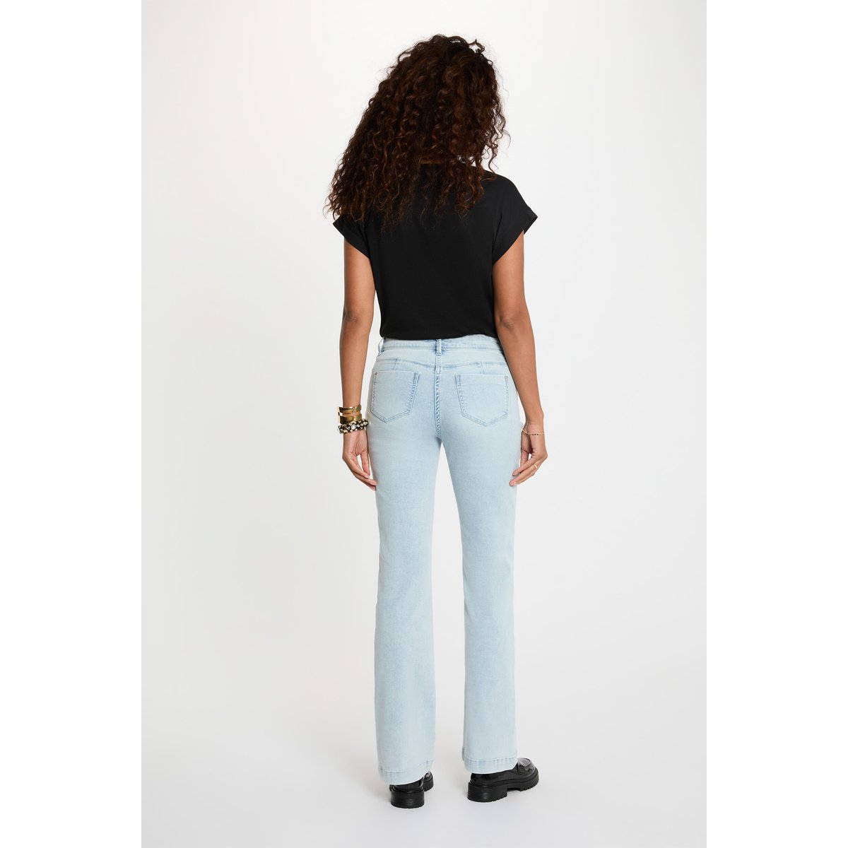 T-shirt manches courtes noir, MORGAN