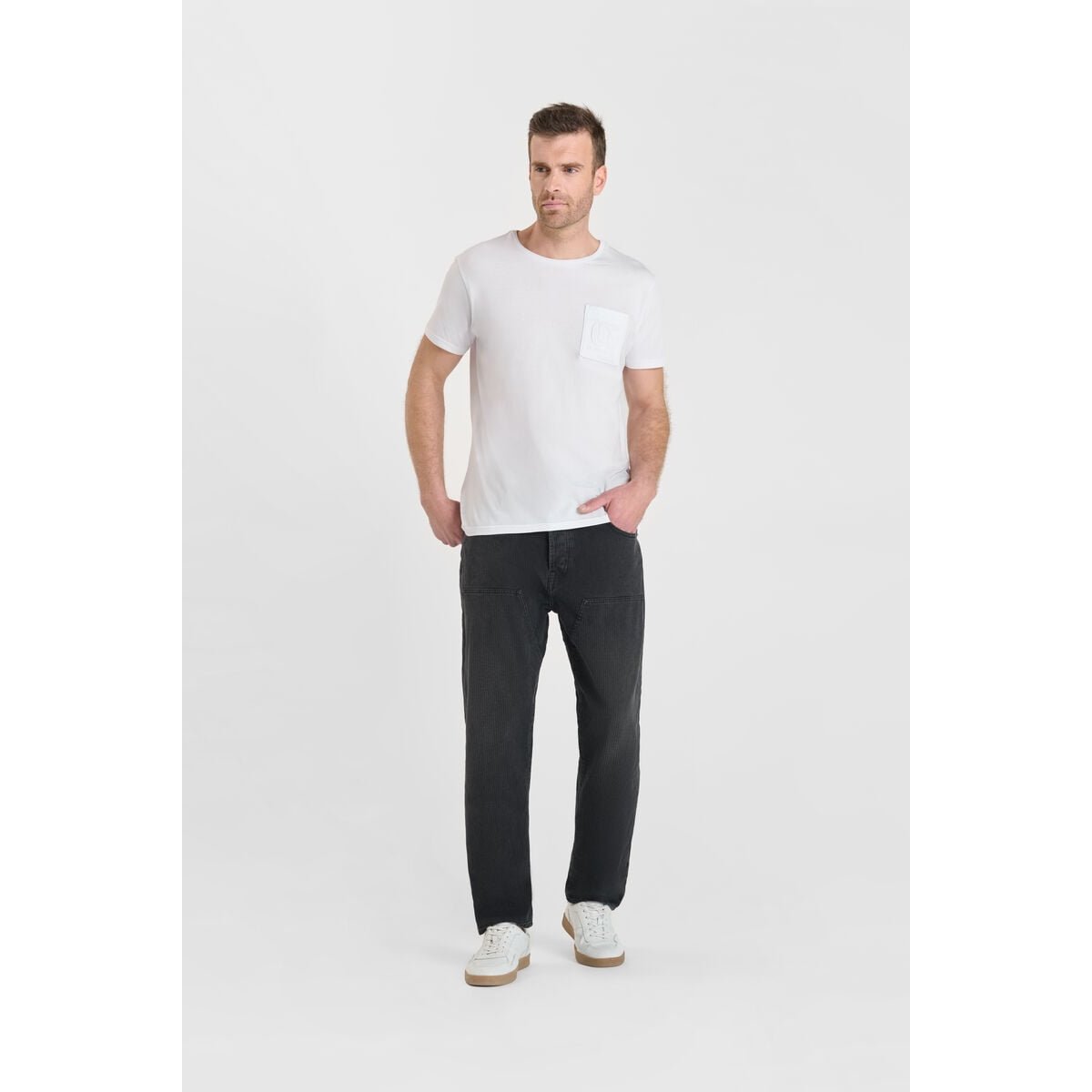 Jeans loose, large loose , longueur 34 black / black, LE TEMPS DES CERISES
