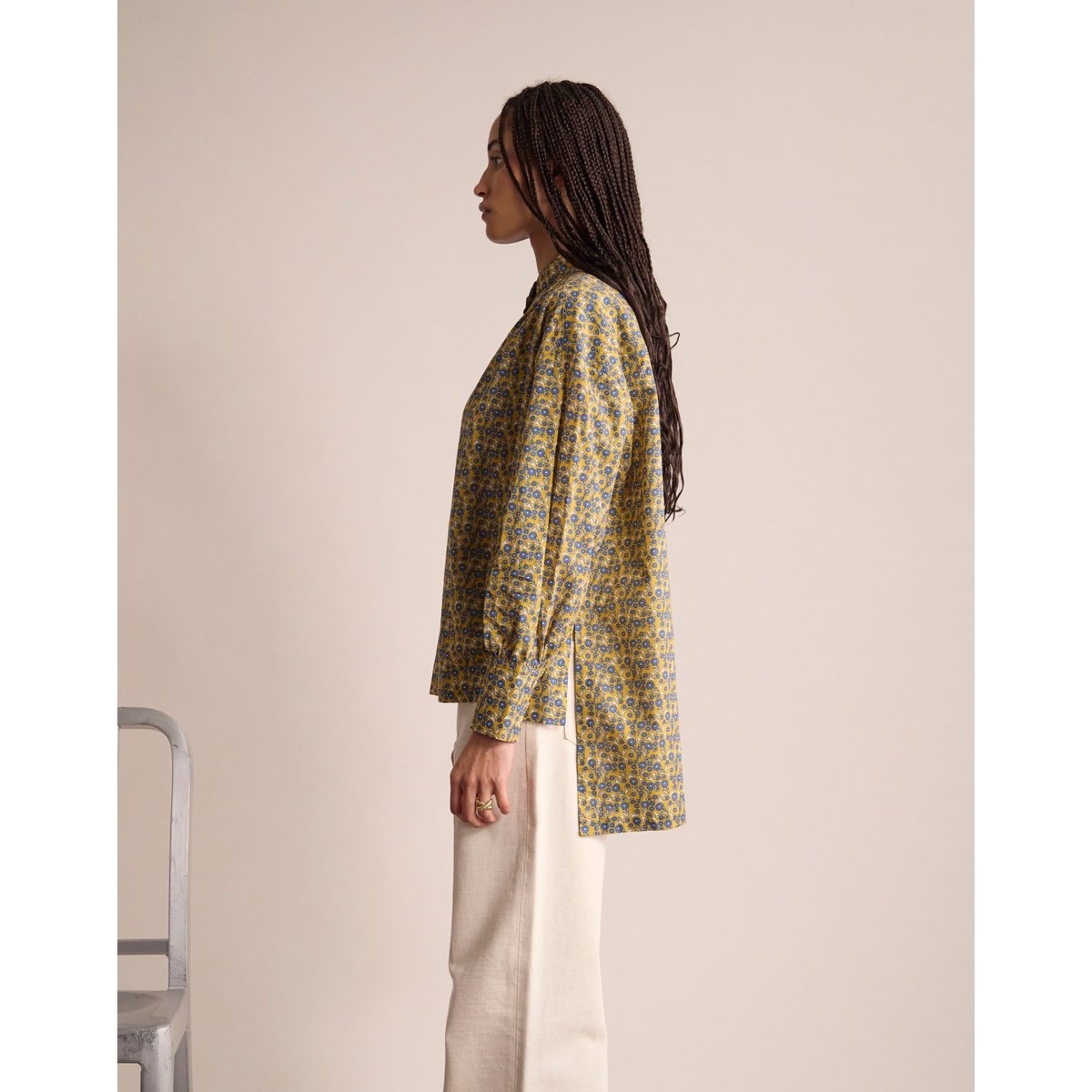 Chemise Adamo en coton ecru, INES DE LA FRESSANGE PARIS