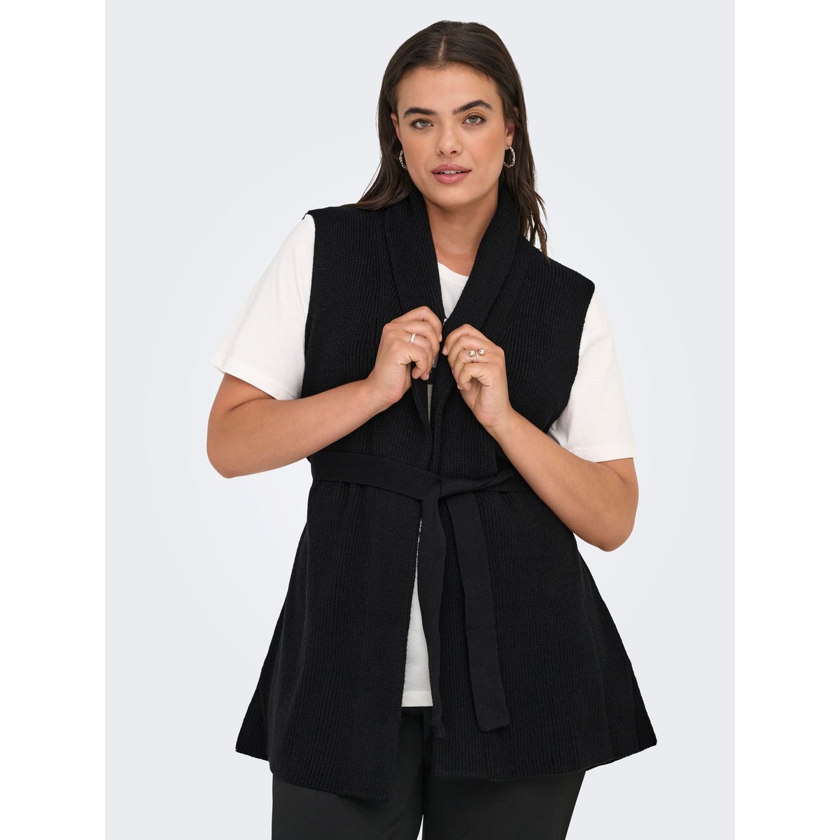 Gilet black 1, ONLY CARMAKOMA
