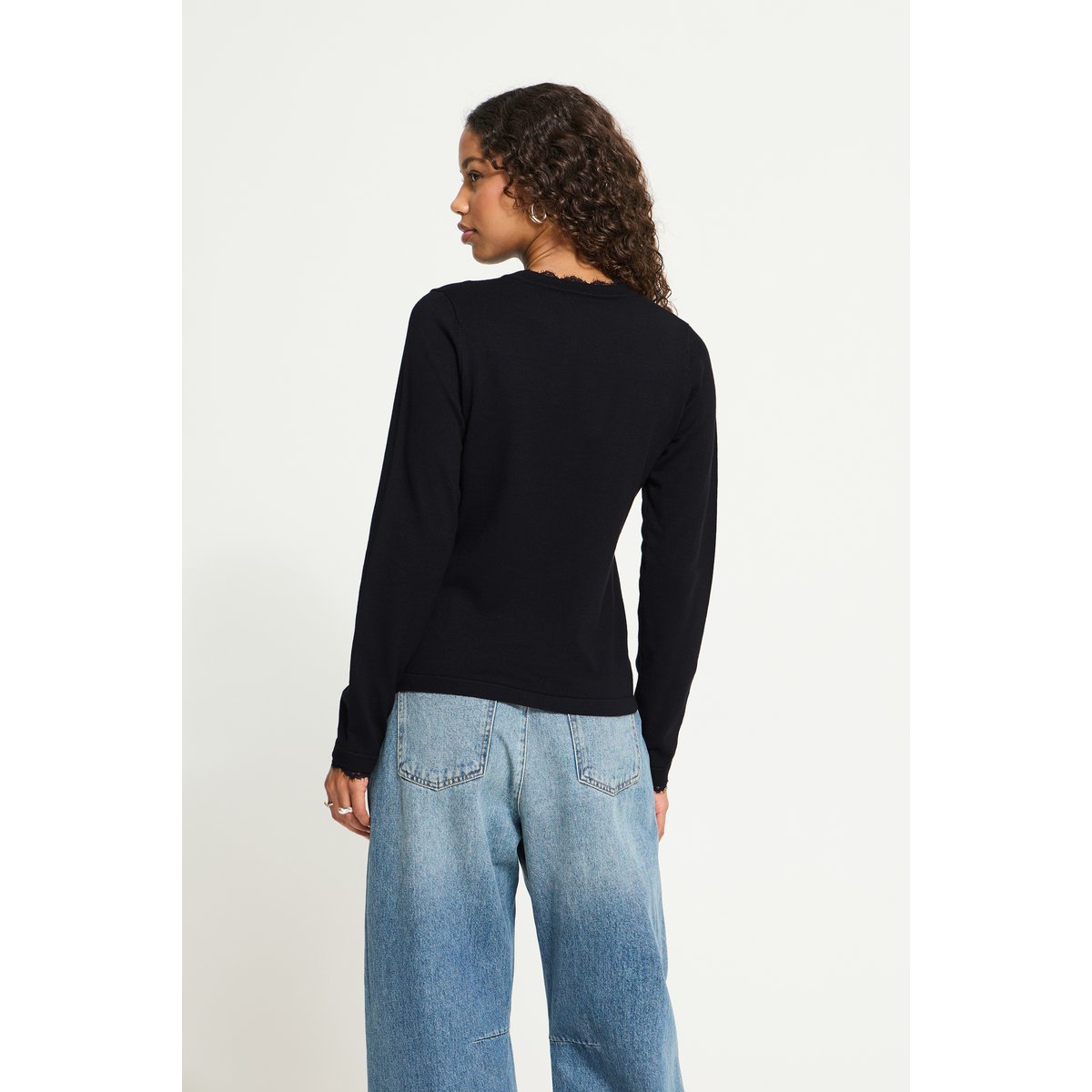 Cardigan manches longues noir, ICHI